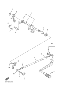 YZF-R1 Eje de cambio & pedal