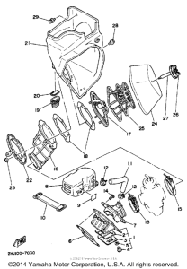 YZ490U Воздушный фильтр