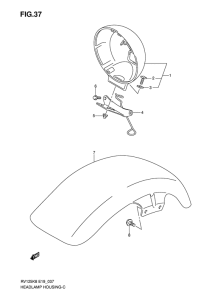 RV125 Фара головного света
