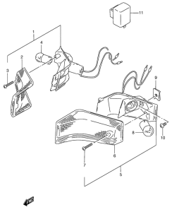 RC50 Front turnsignal lamp