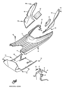 YE50 Stand. footrest