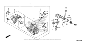 NC700X (DCT) Корпус Дросселя