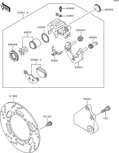 BJ250 Задний тормоз