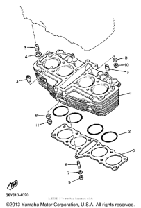 FJ1200B Цилиндры
