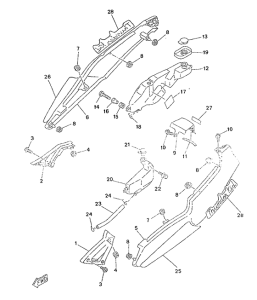 TZR50 Боковые обтекатели