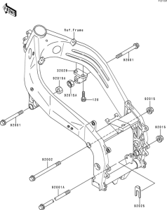 ZX400 Рама ,крепежные детали