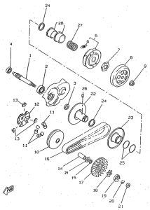 CW50RS Сцепление