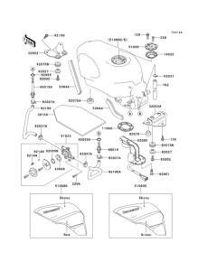 ZX500 Fuel tank(1 / 2)(zx500-d2)