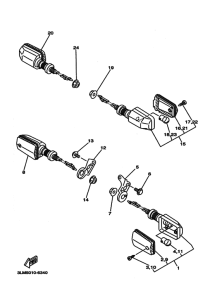 DT50LC Rear flasher light assy