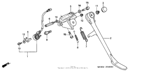 VTX1800F3 Подножка