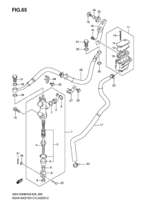 GSX1300BK (ABS) Задний тормозной цилиндр