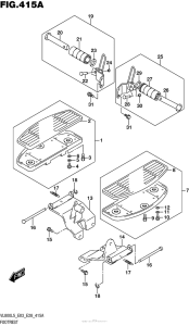 VL800B Подножки