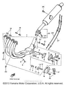 FZR600AC Выхлопная система