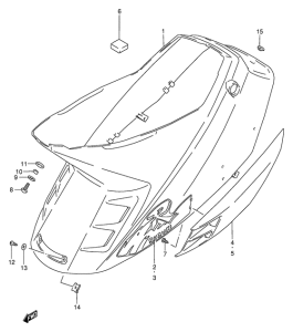 AE50 Обтекатель задний