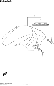 SV650 Front Fender (Sv650Al7 E33)