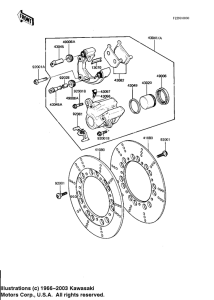 KZ1100 Передний суппорт