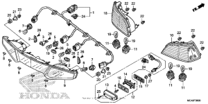 GL1800 (ABS) Задний фонарь