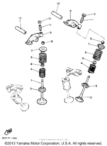 XV1100AC Клапана