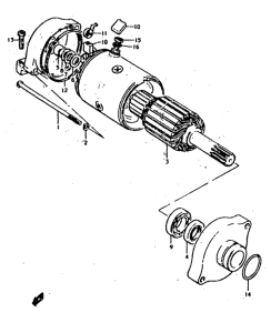 GS400 Стартерный мотор