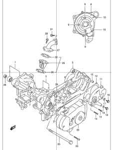 AZ50 Картер двигателя