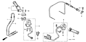 VTR1000F Switch / cable