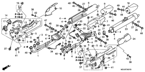 GL1800 (ABS) Глушитель