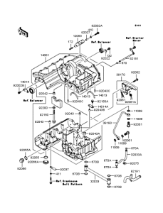 ZX1200 Картер двигателя