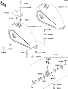 EN500 Fuel tank(1 / 2)(en500-a1 / a2 / a3)