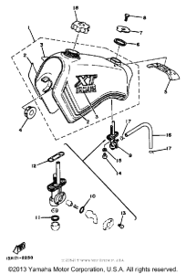 XT200KC Топливный бак