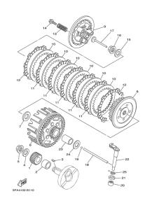 YZ85R Сцепление