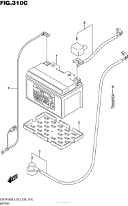 GSX-R1000 Battery (Gsx-R1000L6 E33)