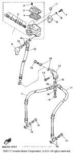 FZR600RA Главный тормозной цилиндр