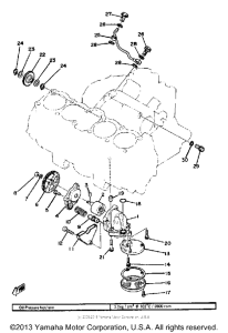 XS1100F Масляный насос