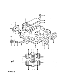 GSX400 Крышка головки цилиндров