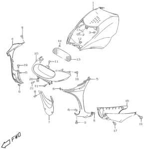 UX50 Front leg shield