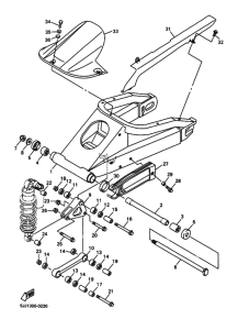 YZF-R1 Задний рычаг и подвеска