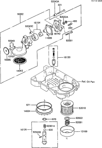 ZX600 Масляный насос