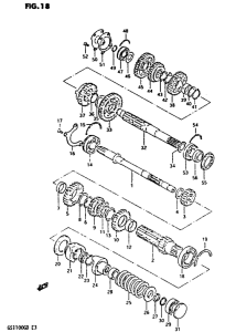 GS1100 Трансмиссия