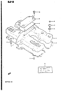 GSX750 Крышка головки цилиндров