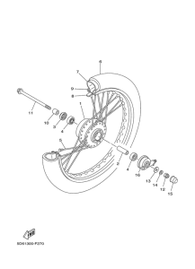 T135FI Front wheel for spoke wheel