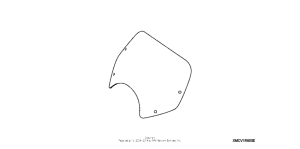 VTX1300C Boulevard shield (smoke)