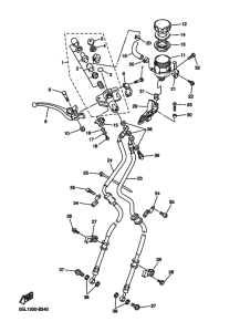 YZF-R6S Передний тормозной цилиндр