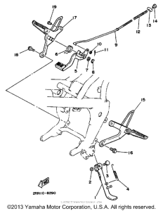 YSR50W Подножки