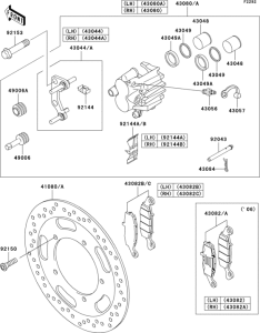 VN1600 Передний тормоз