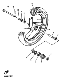 FZR1000 FZR1000E Transom + tube
