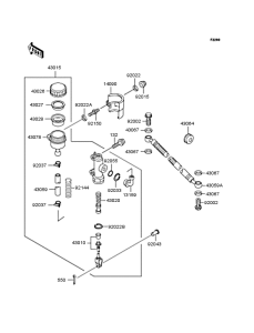 BJ250 Задний торм цилиндр