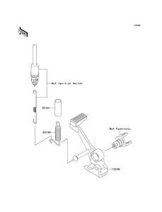 ZR1000 Педаль тормоза