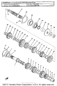 TT500F Трансмиссия