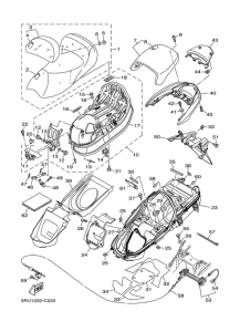 YP400 Сиденье