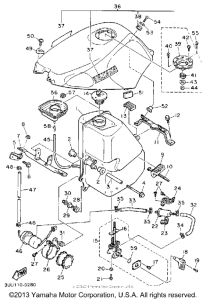 FZR600RAC Топливный бак